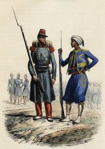 Bataljon av främlingslegionen, bildad och skickad till Algeriet 1831; Bataljon av urfolk Tirailleurs, bildad och skickad till Algeriet 1841, "" L