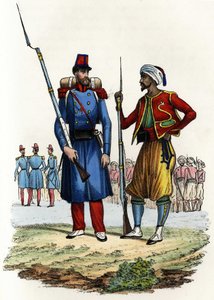 Bataljon av främlingslegionen bildad och skickad till Algeriet 1831; bataljon av inhemska ryttare, bildad och skickad till Algeriet 1841. I "" Storia d