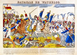 Slaget vid Waterloo (1815). av Unknown artist
