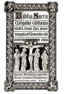 The Sacred Bible, Tournai 1881 - The Holy Bible Max. På order av den reviderade utgåvan av Clement VIII redigerade du av Unknown artist