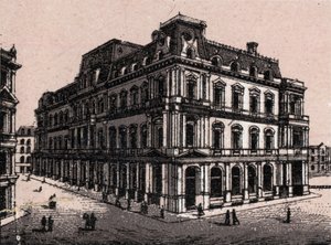 Boston, USA: postkontorsvy. i "" Världen illustrerar 168 vyer"" Odaterat (slutet av 1800-talet) av Unknown artist