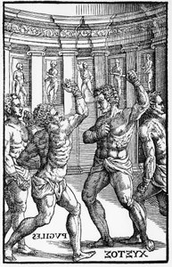 Boxare, brottare - i "Jerome Mercurialis de Arte Gymnastica", Venedig-utgåvan av Unknown artist