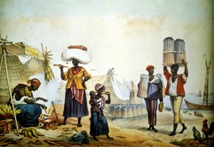 Brasilien, gatuförsäljare av kol och gruvor av Unknown artist