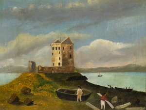 Broughty slott av Unknown artist