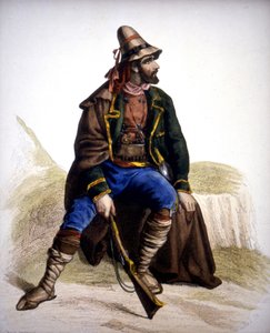 Calabrian Brigand - gravyr av Unknown artist