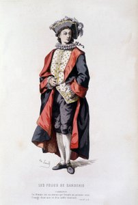 Cardenio i "" Cardenios dårskaper "" (av Pichou 1629), i "" fransk teater på 1500- och 1600-talet före Moliere" av Edouard Fournier. av Unknown artist
