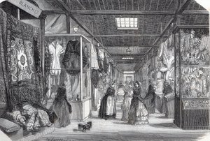Carre du Palais Royal (Palais-Royal) i Paris på 1800-talet - Gravyr i "" Tableau-de-Paris"" av Edmond Texier 1852 av Unknown artist