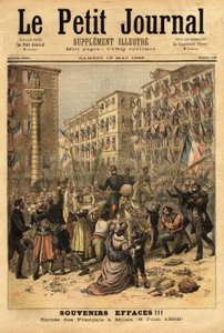 Firande av Napoleonska arméns inträde i Milano den 8 juni av Unknown artist
