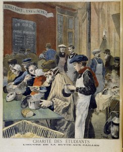 Studenternas välgörenhet, Butte aux Cailles arbete - i "" Le petit journal"" den 5 februari av Unknown artist