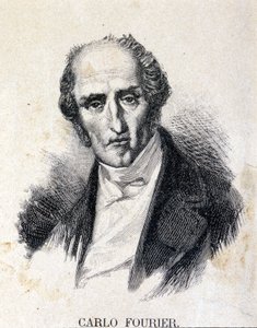 Charles Fourier (1772-1837), fransk filosof och ekonom. av Unknown artist