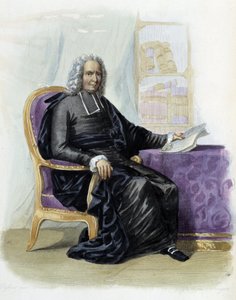 Charles Rollin (1661-1741), författare och historiker i Ed. Mennechet, "" Le Plutarque francais"" av Unknown artist