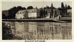 Chateau de Waulsort sur Meuse, Vallonien, Belgien. av Unknown artist