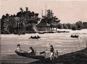 Chicago, USA: utsikt över Central Park. i "" Världen illustrerar 168 vyer"" Odaterat (slutet av 1800-talet) av Unknown artist