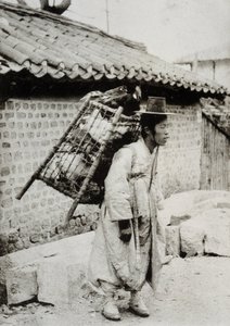 Kycklinghandlare, Korea, sent 1800-tal av Unknown artist
