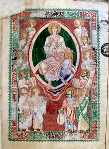 Kristus och profeterna i Gamla testamentet. Manuskript av Abbey of Citeaux. Kommentarer om Jeremie de Saint Jerome (1100-talet). Dijon, Stadsbiblioteket av Unknown artist