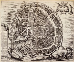 Stadskarta över Moskva på 1600-talet. av Unknown artist