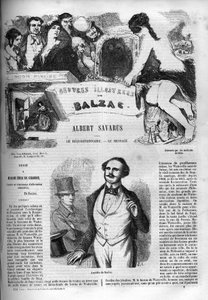 Omslag till romanen "" Albert Savarus "" av Unknown artist