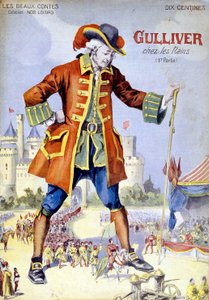 Omslag till "Gulliver i dvärgarna (Lilliputiens)". 1800-talsillustration. av Unknown artist