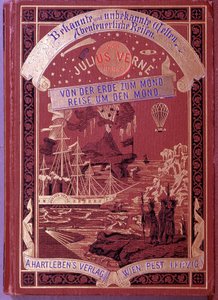 Omslag till en bok av Jules Verne på tyska av Unknown artist