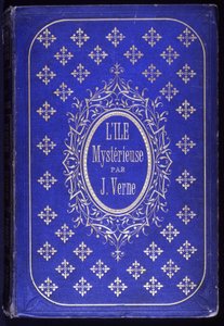 Omslag till boken "Den mystiska ön", roman av Jules Verne av Unknown artist