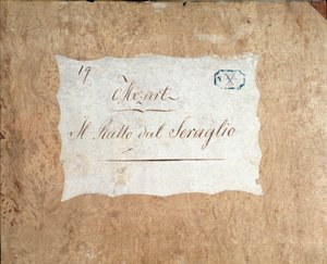 Omslag till partituret till Bortförandet från Seraglio, opera av Mozart, Lichtenthal-version (1838) av Unknown artist
