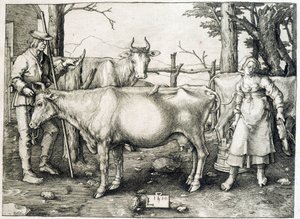 Cowl och mejeri i Holland av Unknown artist