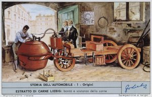 Cugnot Fardier - Chromo. Liebig av Unknown artist