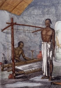 Kultur, civilisation och det indiska samhället: vävaren i Indien. av Unknown artist