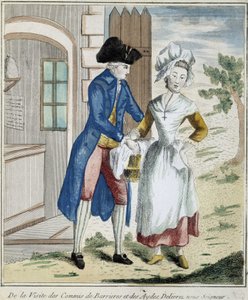 Tull: spärrskatt - karikatyr omkring 1800 av Unknown artist