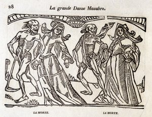 Dans makabert - gravyr av Unknown artist