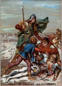 Karl Temeraires död (1433-1477), hertig av Bourgogne av Unknown artist