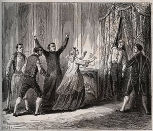 Prinsen av Condes död (Louis VI Henri de Bourbon Conde av Unknown artist