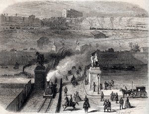 Rivning av Trocadero i Paris 1866 - Rivning av Tracadero i Paris 1866 - av Unknown artist