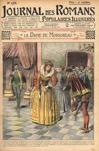 Diane, erkänd som grevinnan av Monsoreau, tilldelades domstolen. Illustration av "" The Lady of Monsoreau"" av Alexandre Dumas. I "" Journal of illustrated popular novels"". av Unknown artist