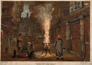 Den stora pesten i London, 1665 av Unknown