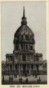 Dome des Invalides i Paris. Kromolitografi från slutet av 1800-talet. av Unknown artist