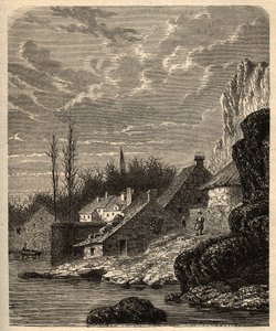 Douarnenez - Finistere - Bretagne - gravyr i "" PATRIE" - BESKRIVNING PECTURESSE DE LA FRANCE EN 6 VOLURES AV LUCIEN HUARD - slutet av 1800-talet av Unknown artist