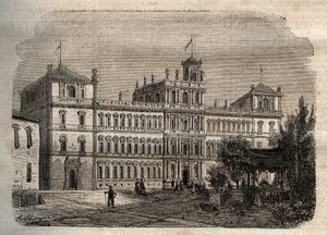 Ducal Palace of Modena på 1800-talet - Ducal Palace 1634 - Ducal Palace of Modene av Unknown artist