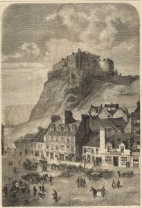Edinburgh Castle - Edinburgh Castle i Skottland - 1864 av Unknown artist