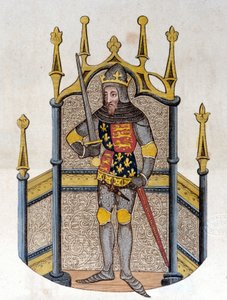 Edward III (1312-1377), kung av England Gravyr från början av 1800-talet av Unknown artist