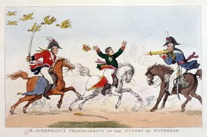 Engelsk tecknad film om Napoleon I - i Napoleon I, karikatyrer, dummysamling. 1814 - 1815. B.H.V.P. av Unknown artist