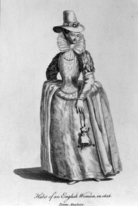 Engelsk kvinna från 1626. av Unknown artist