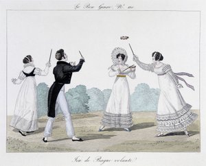 Flygande ringspel - i "The Good Genre", nr 110, tidigt 1800-tal av Unknown artist