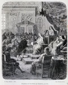 Fondation of the French Academy av Richelieu av Unknown artist