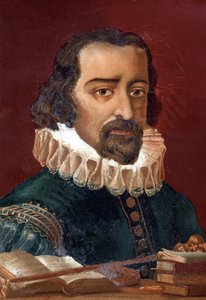 Francis Bacon (1561-1626), Englands kansler och filosof efter "Science and its Men av Louis Figuier". Barcelona 1881 av Unknown artist