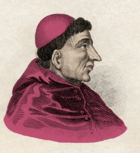 Francisco Jimenez de Cisneros (Gonzalo Jimenez de Cisneros) (1436-1517) kardinal, religiös reformator och spansk statsman. Gravyr av 1800-talet. av Unknown artist