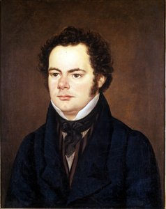 Franz Schubert (1797 - 1828), porträttmålning bevarad på Society of Friends of Music, Wien. av Unknown artist