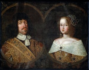 Fredrik III av Danmark och hans hustru Sofia Amalia av Brunswick-Lyneburg, ca 1643 (olja på duk) av Unknown artist
