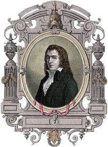 Franska revolutionen: "" Porträtt av Francois Babeuf dit Gracchus (1760-1797) revolutionaire"" Gravyr från 1800-talet. av Unknown artist