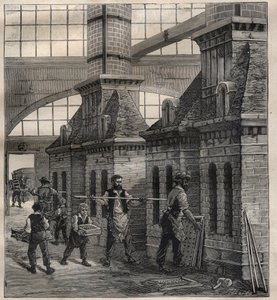 Franska industrier: tillverkning av porslinsknappar - Gravyr i "La Science francaise"" av Unknown artist